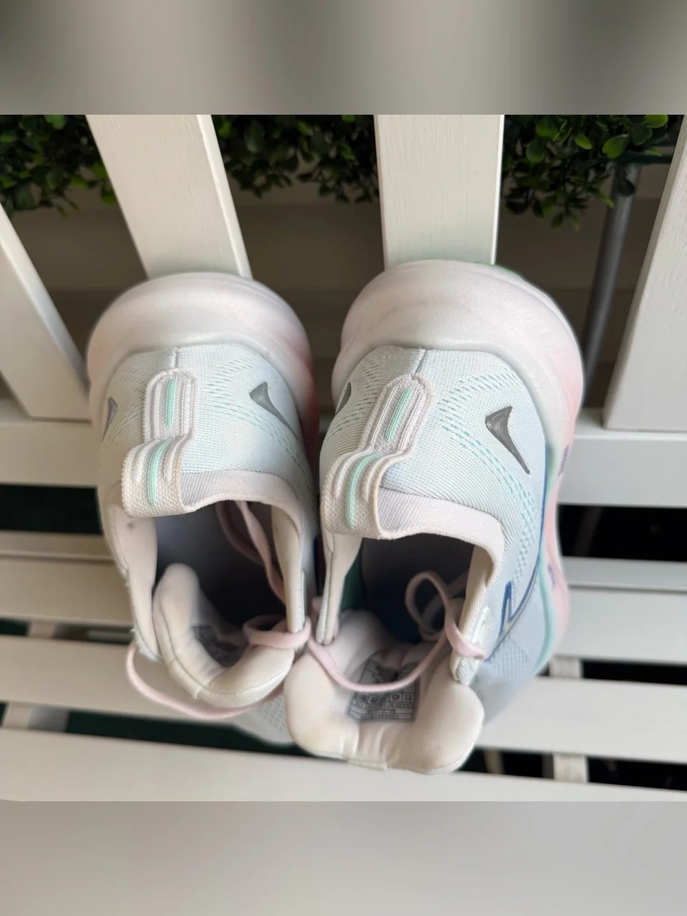Brooks Women’s Glycerin Running Shoes — White with Pink & Blue Accents
